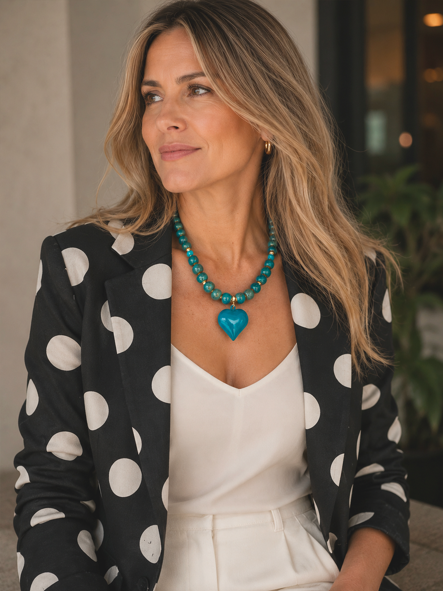 Collar Cerámica Turquesa