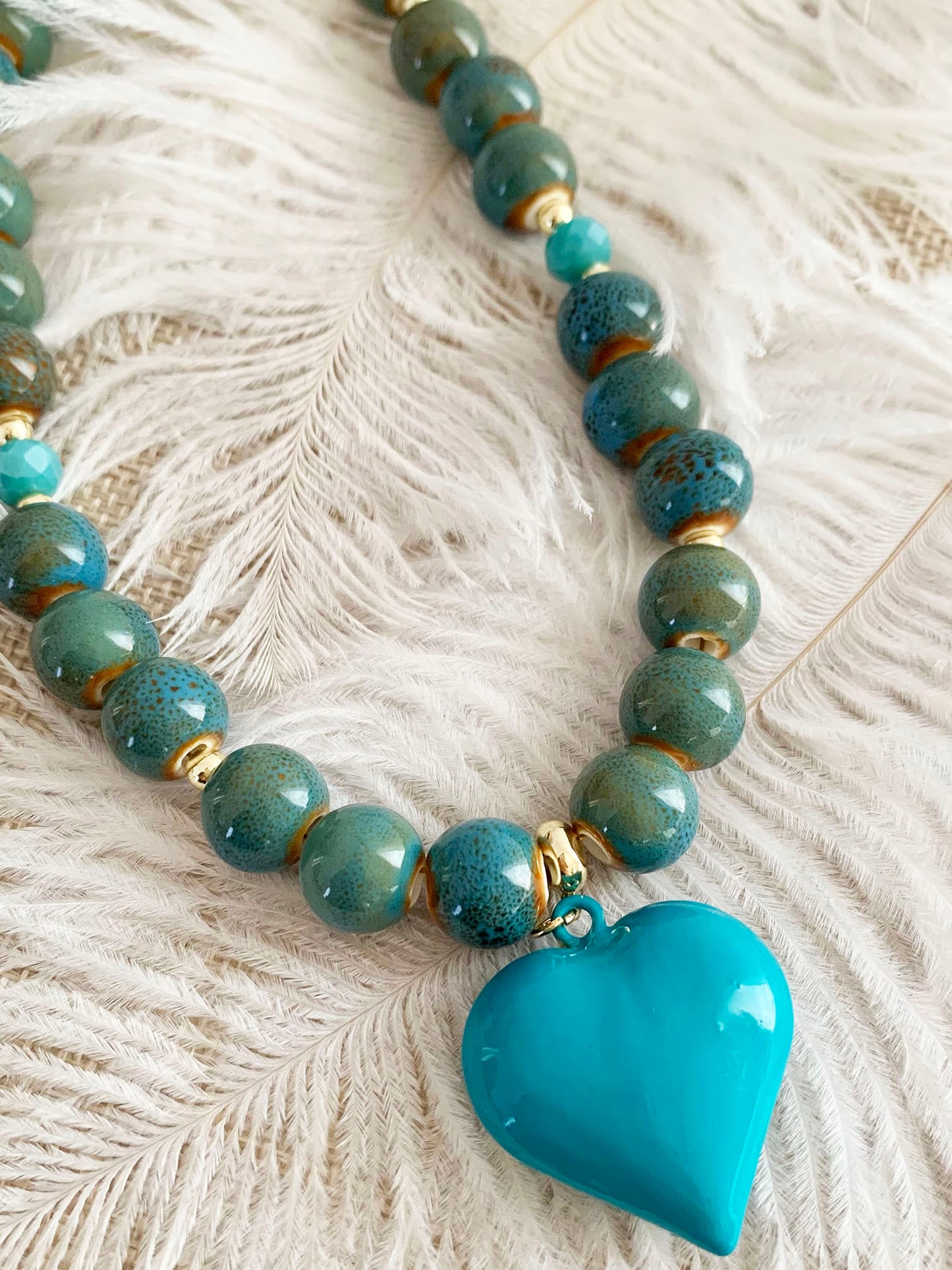 Collar Cerámica Turquesa